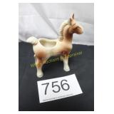 Vintage 1950's High-Gloss Ceramic Horse Planter