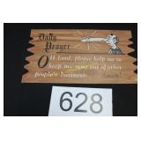 'Plak Kards' Daily Prayer Postcard / Plaque