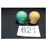 Pair of Homer Laughlin Fiesta Ball S & P Shakers