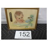 Effingham Monument Works Framed Thermometer
