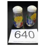 Pair of Vintage Floral Hand Painted S & P Shakers