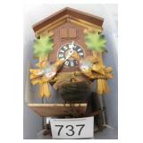 Classic 70's Eera Black Forest Style Cuckoo Clock