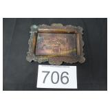 Old Tuscon Arizona Embossed Souvenir Tray
