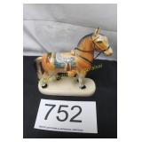 Vtg. Santa Claus Land / Souvenir Horse Figurine