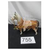 Vintage 1950's Hard Plastic Western Parade Horse
