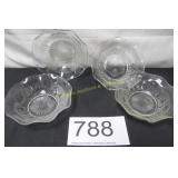 Patterned Glass Berry Bowls - ( 4)