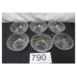 Set of (6) Classic Diamond Print Dessert Bowls