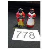 Vtg. Aunt Jemima & Uncle Moses S & P Set