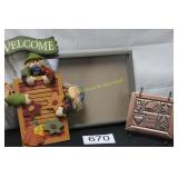Home Dï¿½cor Lot of (3) Items