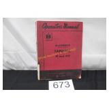 Vtg. McCormick Farmall H & HV Operator's Manual