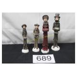 Christmas Carolers Figurines - (4)