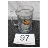 Princess House Pheasant Hunters Glass Beer Stein