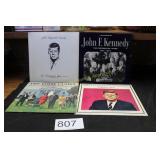 Vtg. John F. Kennedy (4) LP Memorial Collection
