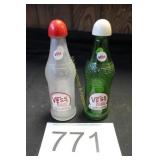 Vtg. Vess 'Billion Bubble' Soda Bottle S & P Set