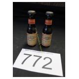 Vtg. Budweiser 'Miniature Bottle' S & P Shaker Set