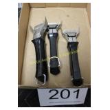 (3) Vtg. Corningware Black Twist Handles