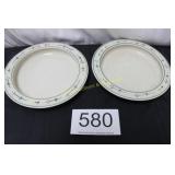 (2) Hartstone Flower Garden - No Spill Bowl