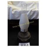 Pedestal Pressed Glass Pedestal Oil Lamp