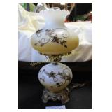 Vtg. GWTW Style Hurricane Lamp