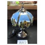 Vtg. 6 Panel Farm Scene Touch Lamp