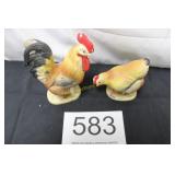 Enesco Ceramic Rooster / Hen