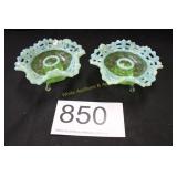 Bskt Weave Pattern Open Edge Candlestick Holders