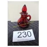 Vtg. Avon Ruby Red Glass Cruet - 4 oz.