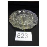Clear Pressed Glass 12 Slot Deviled Egg Plate