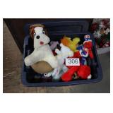 Tote Full of Stuffed Animals