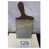 Vintage Hand-E-Wash Board - Al/Wood Travel Item