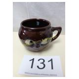 Vintage McCoy USA Man on Moon Brown Mug