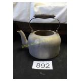 Antiq. Heavy Gauge AL Tea Kettle w/Orig Handle