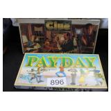 Lot of 2 Vtg. Board Games'  1994 Pay Day & More