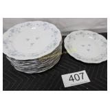 Johann Haviland Blue Garland Dinner Plate - (12)