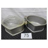 (2) Guardian Ware Triangle Heart Shaped Pan
