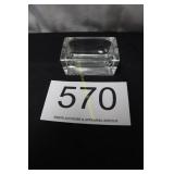 Vintage Heavy Glass Large Open Salt Cellar