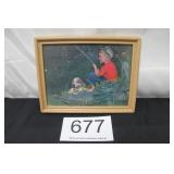 Nostalgic 'The Old Fishin Hole' Print