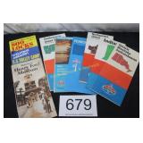 Collection of (6) Gas Station Roadmaps - 70's