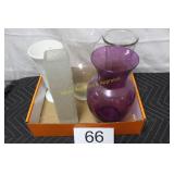 Group of (5) Large Glass Vases