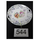 Vintage Germany Ceramic Floral Design Plate