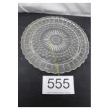 Federal Glass Footed Cake Plate