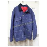 Nice Older Quilted Line Denim Chore Jacket
