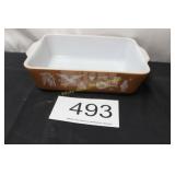 Pyrex Early American Milk Glass Casserole Dish