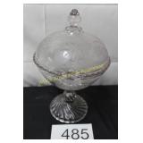 EAPG Etched Glass Compote