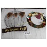 Charming Seasonal Duo Wall Hanging Decor
