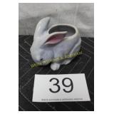 Vintage Occupied Japan Blue Bunny Planter