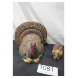 Handpainted Thanksgiving Turkey Deco Duo