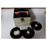 45 RPM Records - Singles - 100+ w/Case
