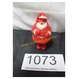 Vtg. 1950's-60's Molded Red Plastic Santa