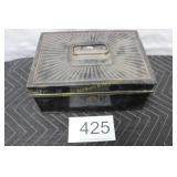 Super Vtg. Tin Storage / Cash Box